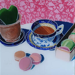 Painting L'amour était arrivé en douceur by Auriol Philippe | Painting Figurative Acrylic, Plexiglass, Posca Pop icons, Still-life