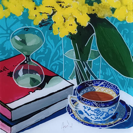 Peinture Nicolas regardait les saisons passer par Auriol Philippe | Tableau Figuratif Acrylique, Plexiglas, Posca Natures mortes