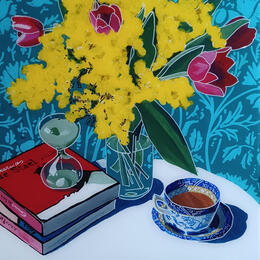 Painting Nicolas voyait arriver l'heure by Auriol Philippe | Painting Figurative Acrylic, Plexiglass, Posca Still-life