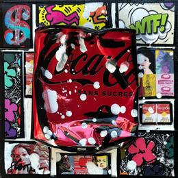 Painting POP COKE (Dollar) by Costa Sophie | Painting