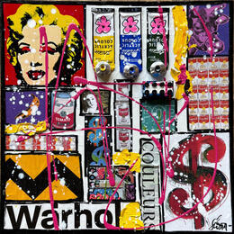 Painting Tribute to Warhol (Marylin) by Costa Sophie | Painting