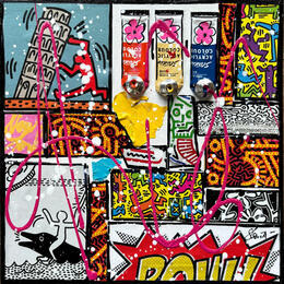 Peinture Tribute to K.Haring par Costa Sophie | Tableau