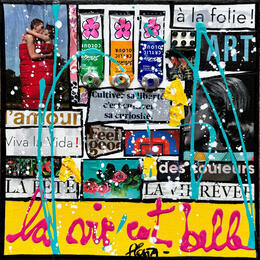 Peinture La vie est belle ! (Amour) par Costa Sophie | Tableau
