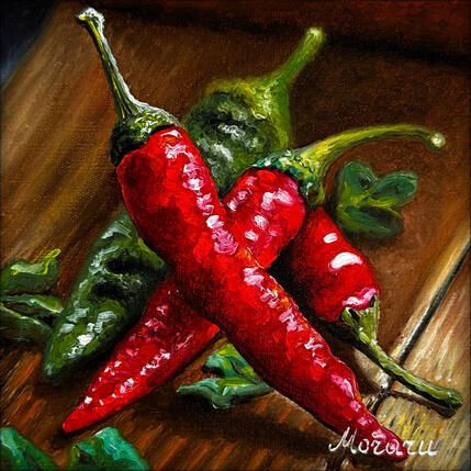 Painting Piquant by Moraru Vadim | Painting Realism Oil Life style, Still-life