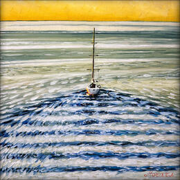 Gemälde Au bout du jour  von Moraru Vadim  | Gemälde Realismus Öl Alltagsszenen, Landschaften