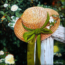 Gemälde Eté accroché von Moraru Vadim  | Gemälde Realismus Öl Alltagsszenen, Landschaften