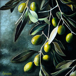 Gemälde Perles vertes von Moraru Vadim  | Gemälde Realismus Öl Alltagsszenen, Landschaften