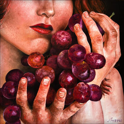 Painting Violets mûres by Moraru Vadim | Painting Realism Oil Landscapes, Life style