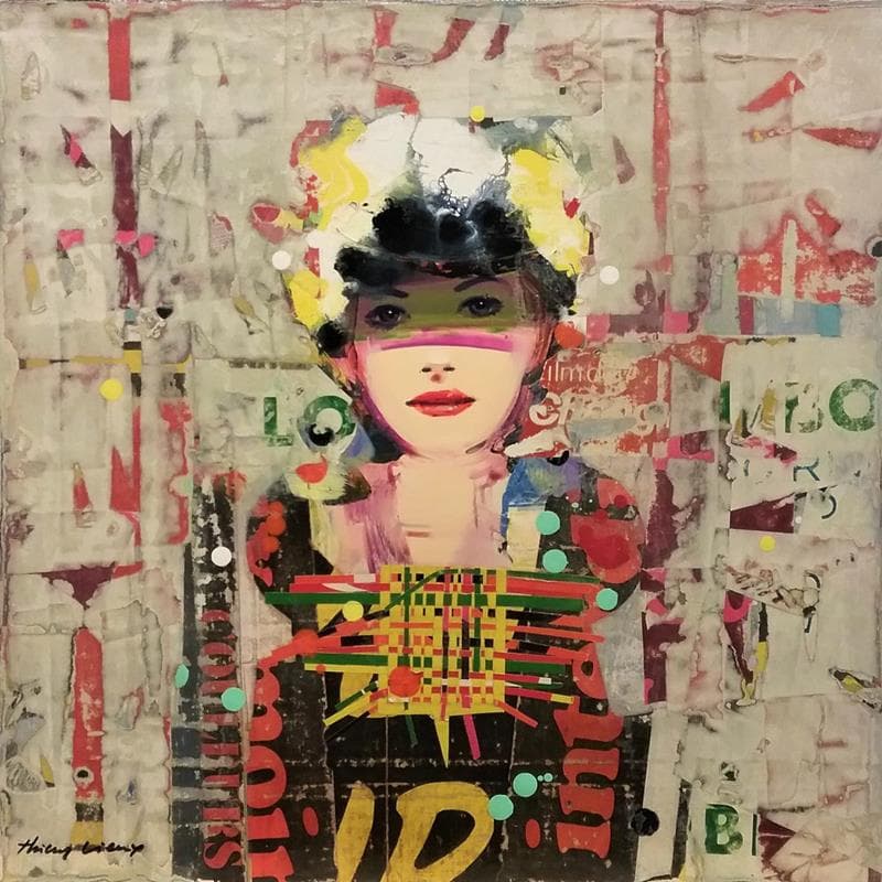 Painting Louise, Marie, Patricia, Thérèse, OLMPT by Vieux Thierry | Painting Pop-art Portrait Acrylic