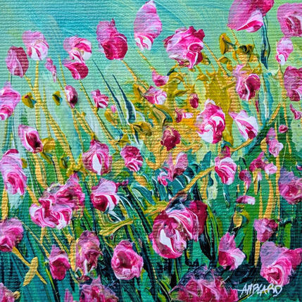 Painting Petites roses by Amblard Florence | Painting