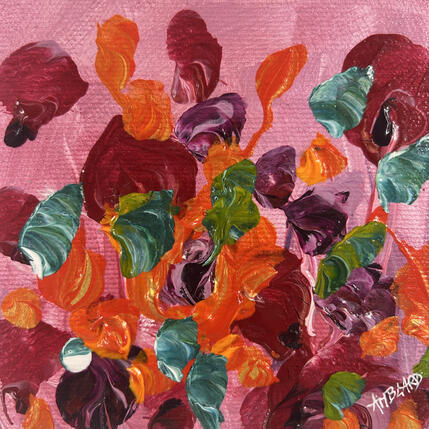 Painting Papillons verts by Amblard Florence | Painting  Acrylic Landscapes, Nature