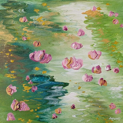 Painting Envolée de nymphéas  by Amblard Florence | Painting