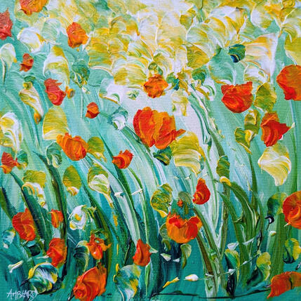 Painting Dans le pré by Amblard Florence | Painting