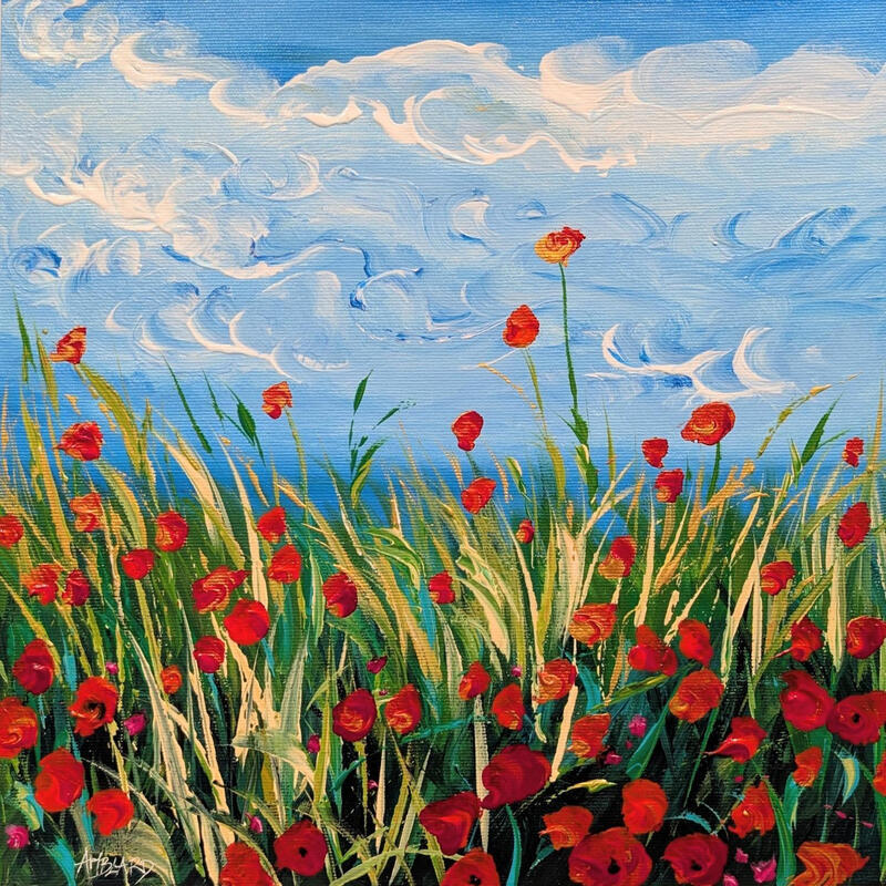 Painting Une belle journée by Amblard Florence | Painting Landscapes Nature Acrylic