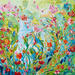 Painting Magic garden by Amblard Florence | Painting Landscapes Nature Acrylic