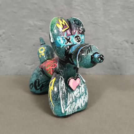 Sculpture Le chien ballon #19 by Sufyr | Sculpture Street art Graffiti, Posca