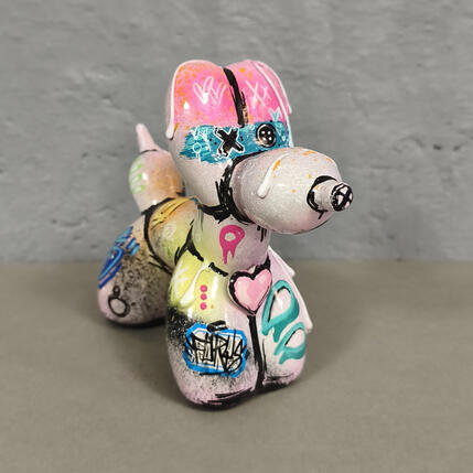 Skulptur Le chien ballon #22 von Sufyr | Skulptur Street art Graffiti, Posca