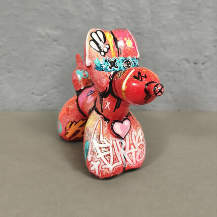 Sculpture Le chien ballon #23 by Sufyr | Sculpture Street art Graffiti, Posca