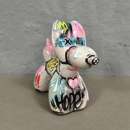 Skulptur Le chien ballon #32 von Sufyr | Skulptur Street art Graffiti, Posca