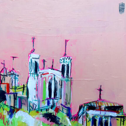 Pintura Sur la colline por Anicet Olivier | Pintura  Iconos pop