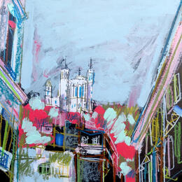 Peinture Haut perchée par Anicet Olivier | Tableau