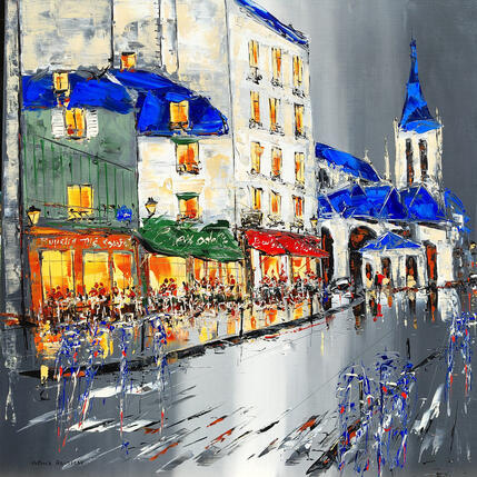 Painting Chez Odette by Rousseau Patrick | Painting Figurative Oil Urban