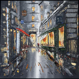 Painting Paris quand il bruine by Rousseau Patrick | Painting