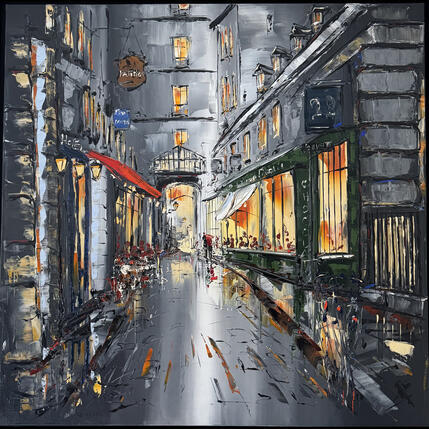 Painting Paris quand il bruine by Rousseau Patrick | Painting