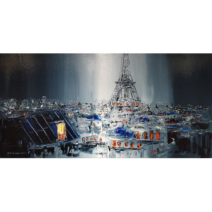 Painting Venez donc chez moi!  by Rousseau Patrick | Painting Figurative Oil Urban