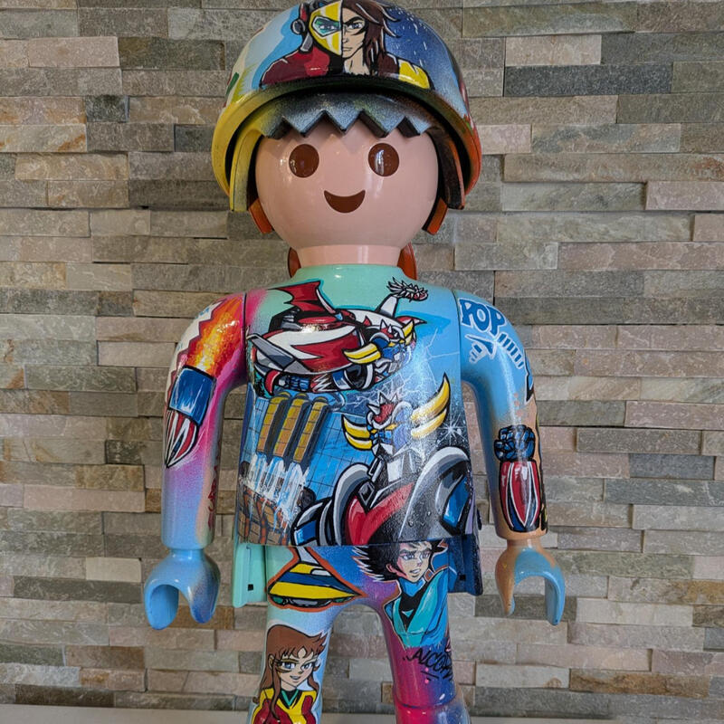 Sculpture Goldorak 100% by Lopez Cédric | Sculpture Pop-art Child