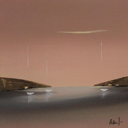 Gemälde Emotions marines 90 von Roussel Marie-Ange et Fanny | Gemälde