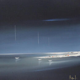 Peinture Evasion marine 90 par Roussel Marie-Ange et Fanny | Tableau