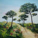 Painting Choisir l'évasion by Blandin Magali | Painting Figurative Landscapes Oil