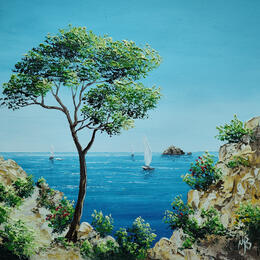 Painting Vacances enchantées by Blandin Magali | Painting