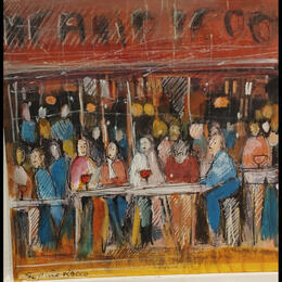 Painting Mon QG aux Abbesses by Rocco Sophie | Painting