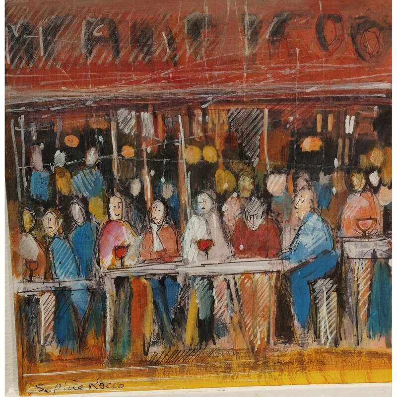 Pintura Mon QG aux Abbesses por Rocco Sophie | Pintura