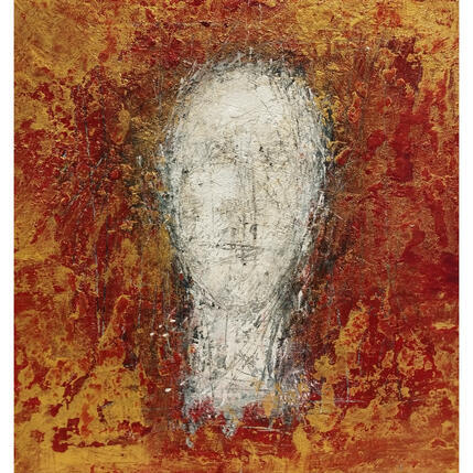 Painting Silencieux langage by Rocco Sophie | Painting Raw art Acrylic, Gluing, Sand