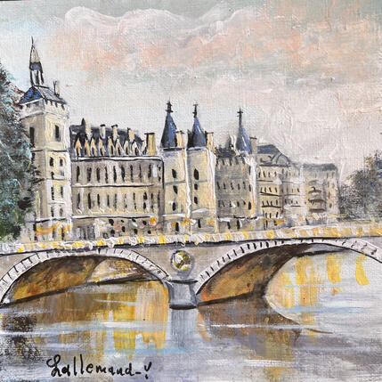 Painting Heure douce à Paris by Lallemand Yves | Painting Figurative Acrylic Urban