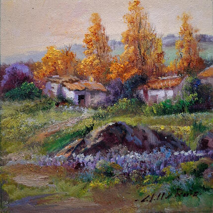 Gemälde Paisaje de Otoño von Cabello Ruiz Jose | Gemälde