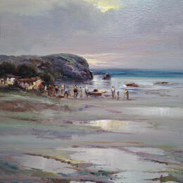 Peinture Se va la tarde par Cabello Ruiz Jose | Tableau