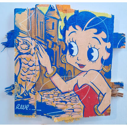 Painting Betty Boop X Dijon by Revel | Painting Pop-art Pop icons