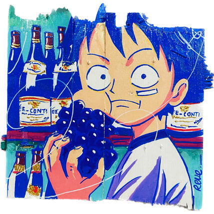 Pintura Luffy X Bourgogne por Revel | Pintura