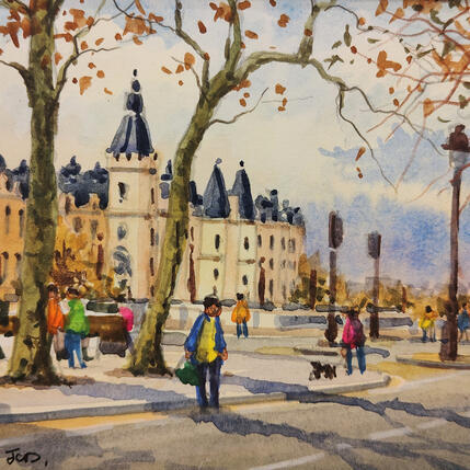 Pintura La Conciergerie por Decoudun Jean charles | Pintura