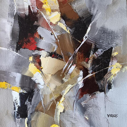 Painting The night before by Virgis | Painting Abstract Oil Minimalist