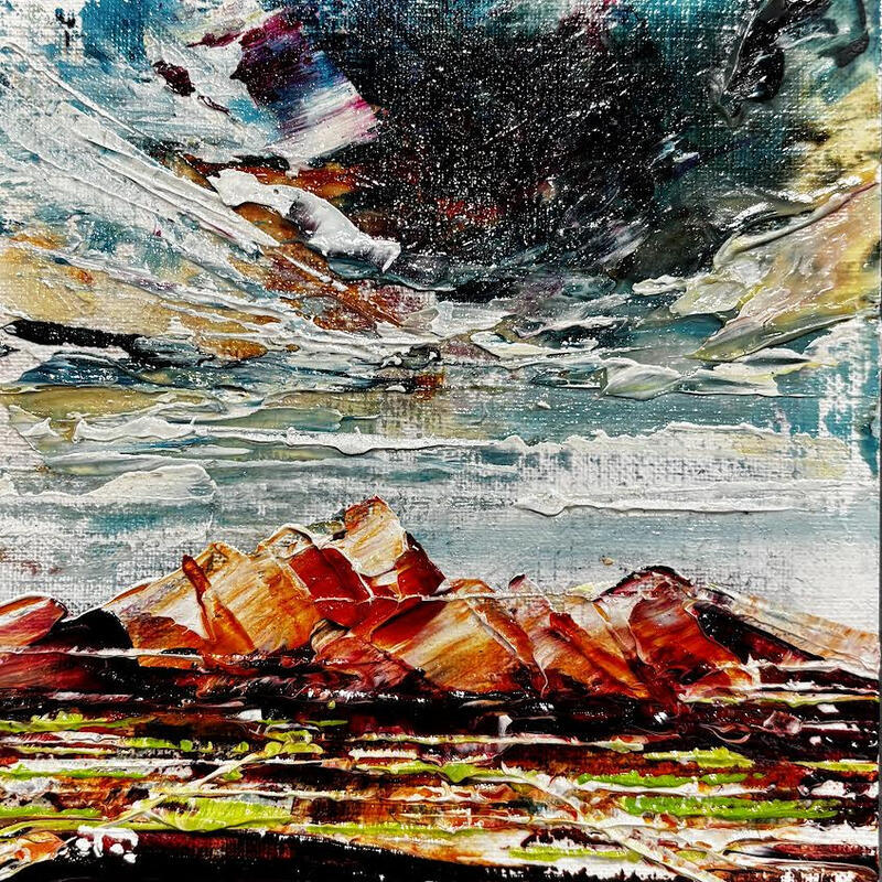 Peinture Sedona Airport Mesa view par Reymond Pierre | Tableau Figuratif Huile