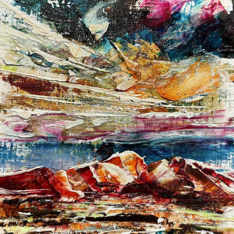 Painting Sedona Airport Mesa view by Reymond Pierre | Painting Figurative Oil