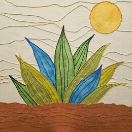 Painting Layers of life by Vazquez Laila | Painting Figurative Paper, Watercolor Nature