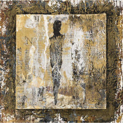 Painting Kano by Rocco Sophie | Painting Raw art Acrylic, Gluing, Sand