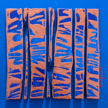 Peinture Bc7 street bleu cuivre par Langeron Luc | Tableau