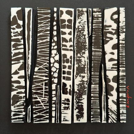 Peinture Bc12 noir blanc par Langeron Luc | Tableau